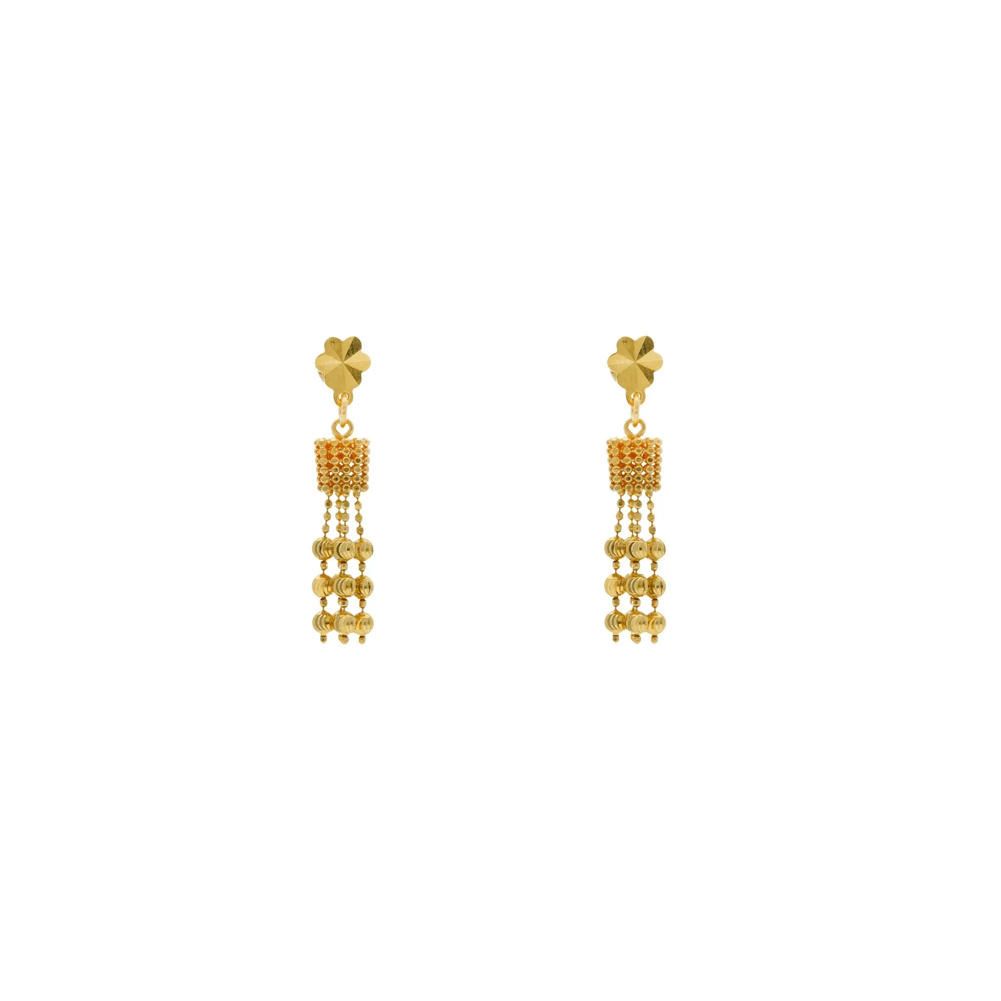 22K Yellow Gold Versatile Singapore set w/ Earrings