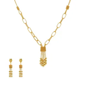 22K Yellow Gold Versatile Singapore set w/ Earrings