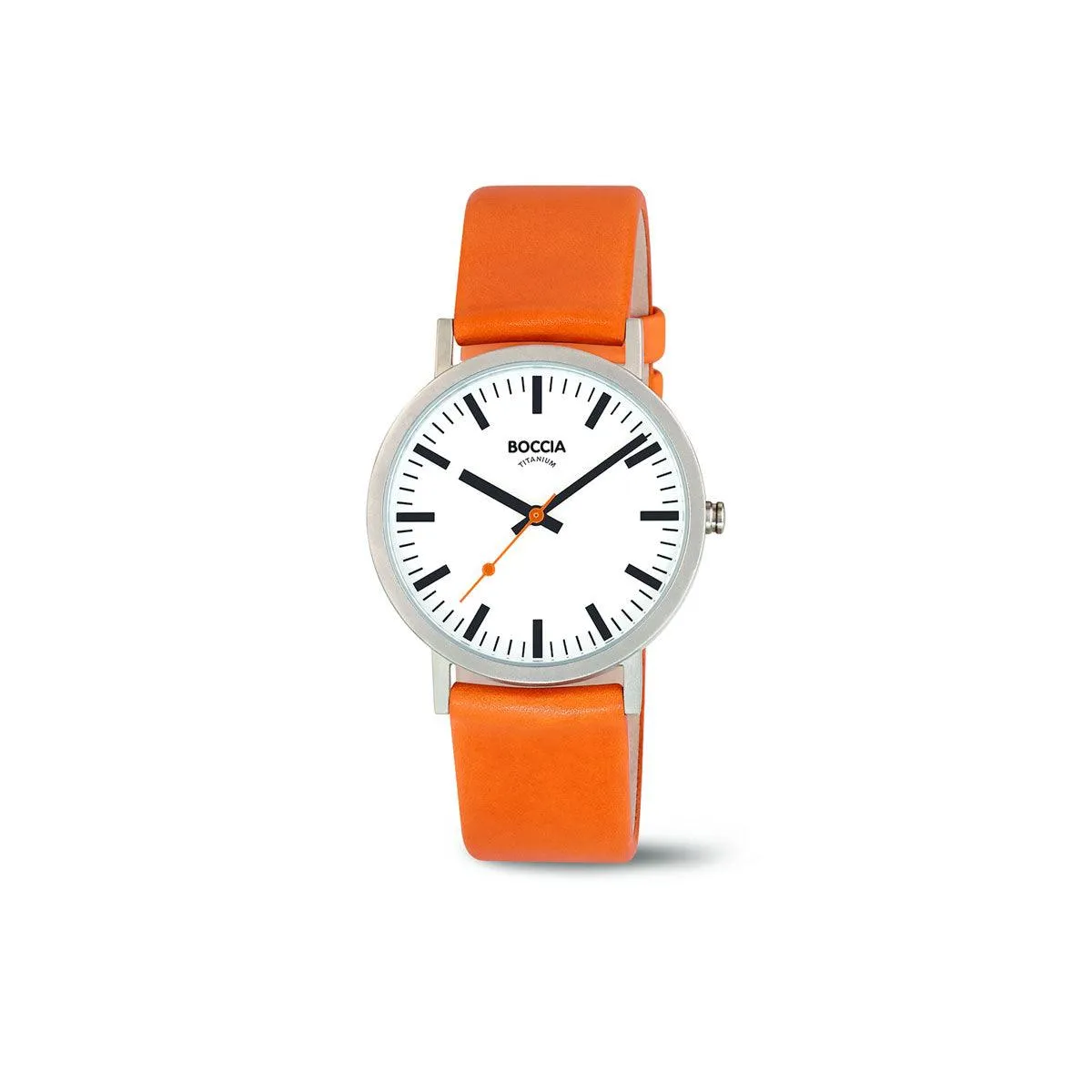 3651-05 - Unisex Titanium Orange Dress Watch