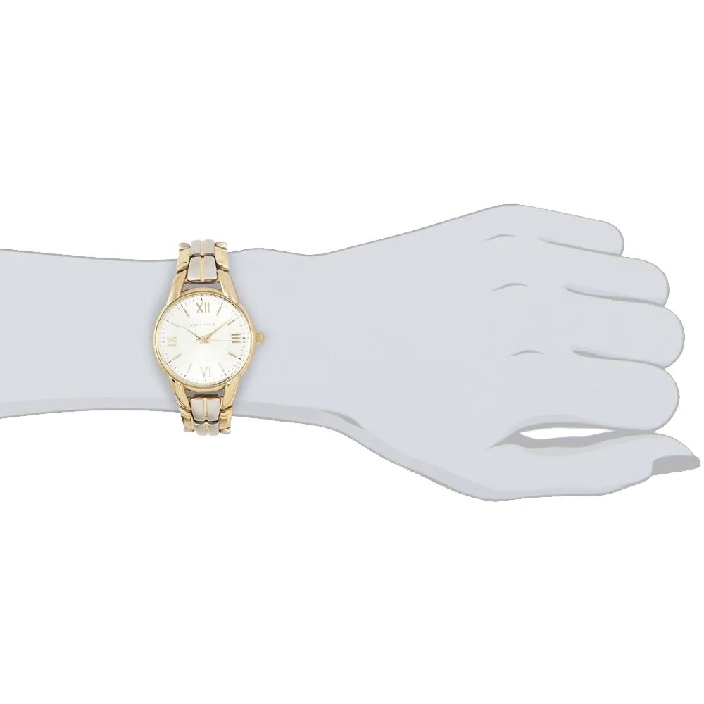 Anne Klein Womens 10 9815SVTT Two Tone Bracelet Watch