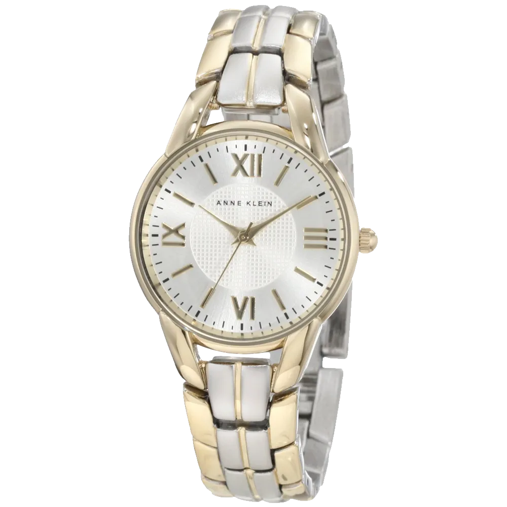 Anne Klein Womens 10 9815SVTT Two Tone Bracelet Watch