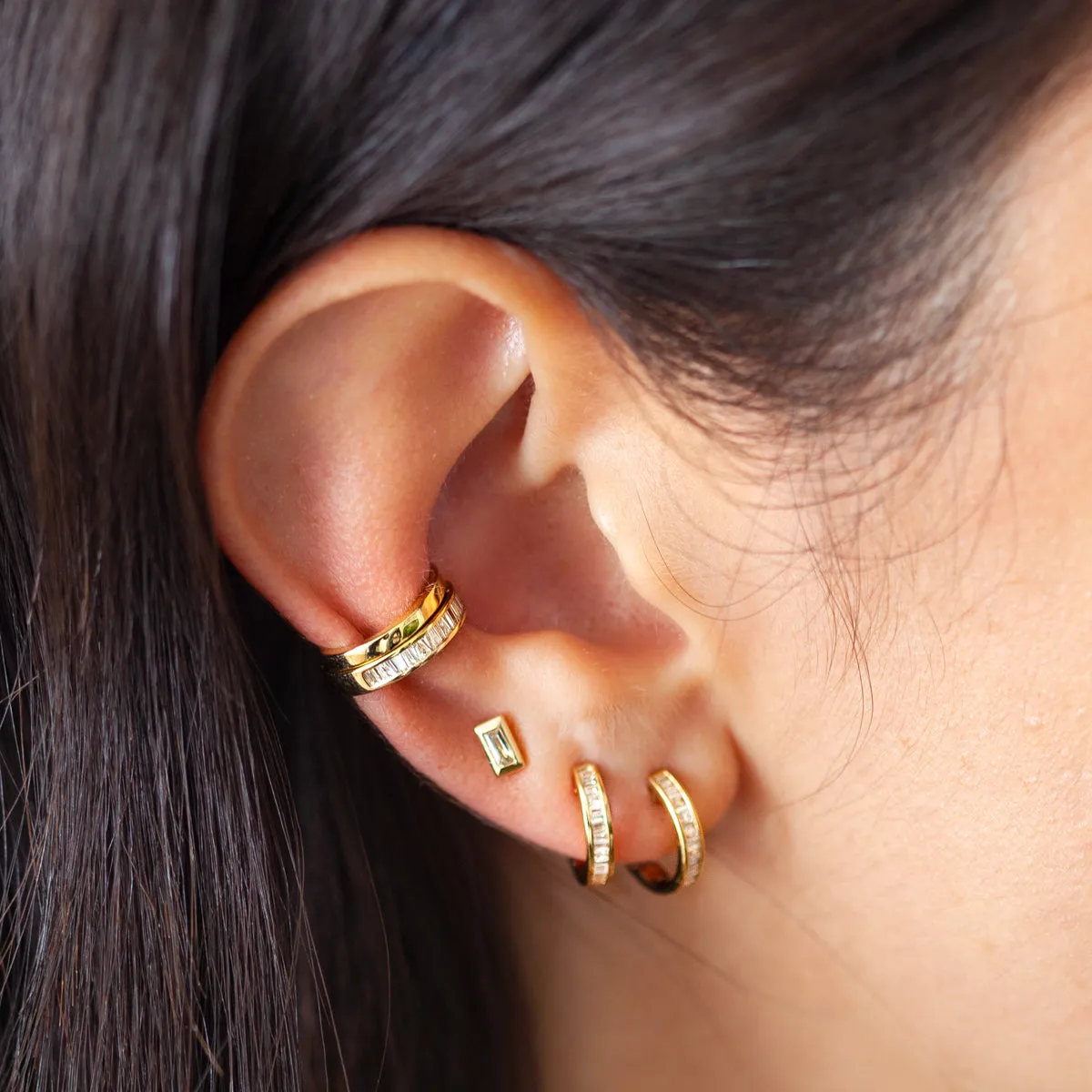 Baguette Diamond Ear Cuff
