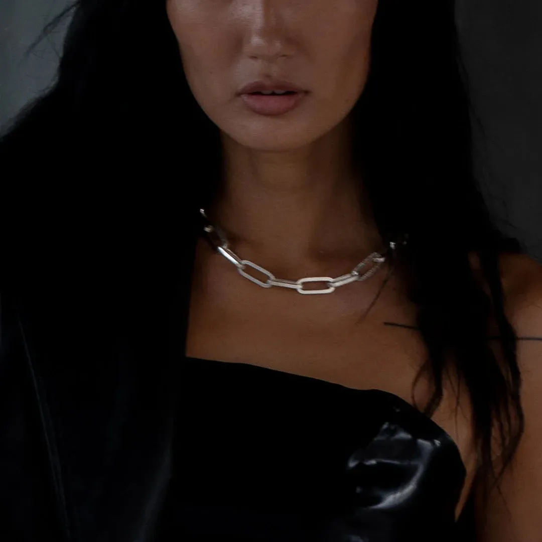 BIG CHAIN LINK NECKLACE | 925 STERLING