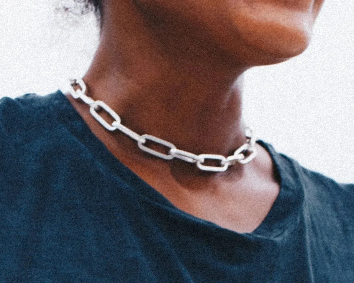 BIG CHAIN LINK NECKLACE | 925 STERLING