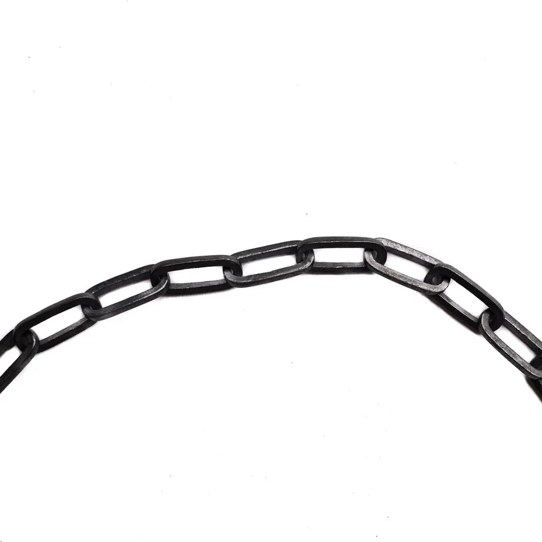 BIG CHAIN LINK NECKLACE | OXIDIZED 925 STERLING