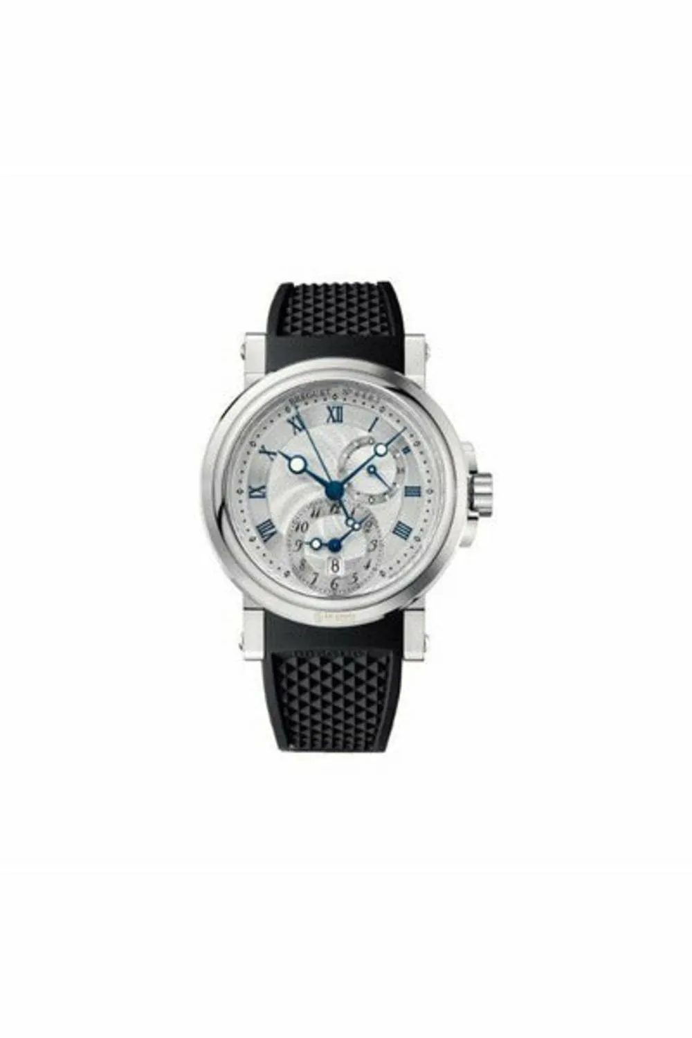 breguet marine automatic dual time stainless steel 42mm men's watch