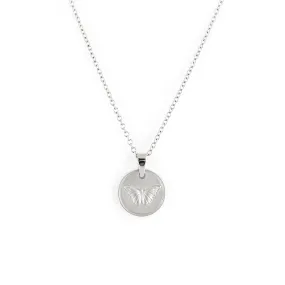 Butterfly Necklace - Silver