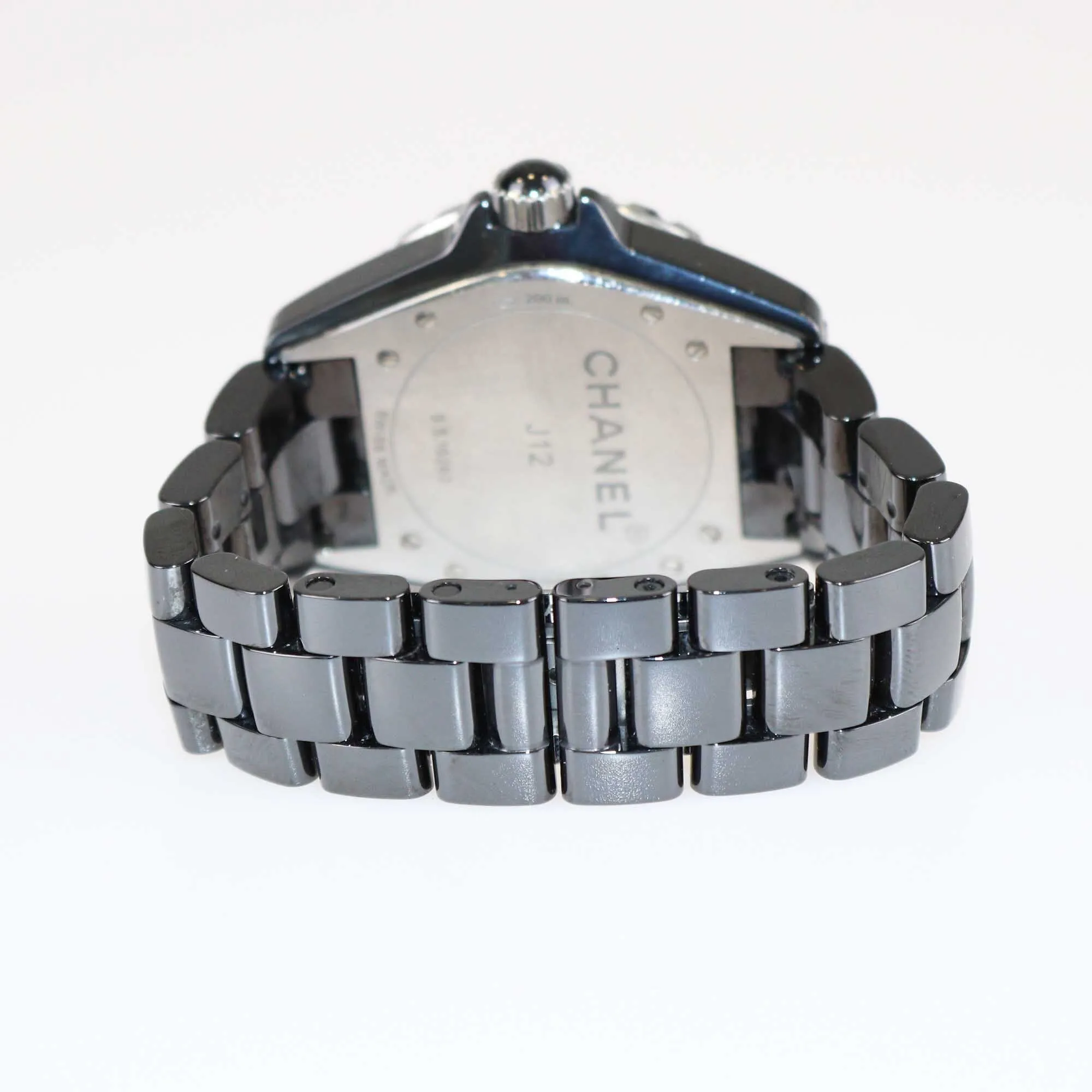 Chanel Black Ceramic Stainless Steel J12 H0684 Men's Watch 38 mm