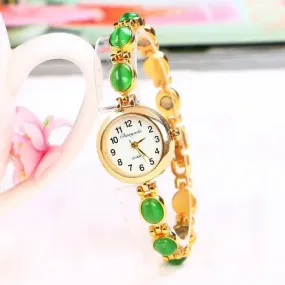 CHAOYADA Women's Fine Fashion Luxury Style Gold Rhinestone Bracelet Watch - Special Offer!