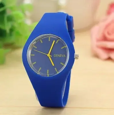 Colorful Jelly Geneva Women Watches Casual Sport Silicone Band Quartz Wristwatches Girl Cheap Price Dropshipping