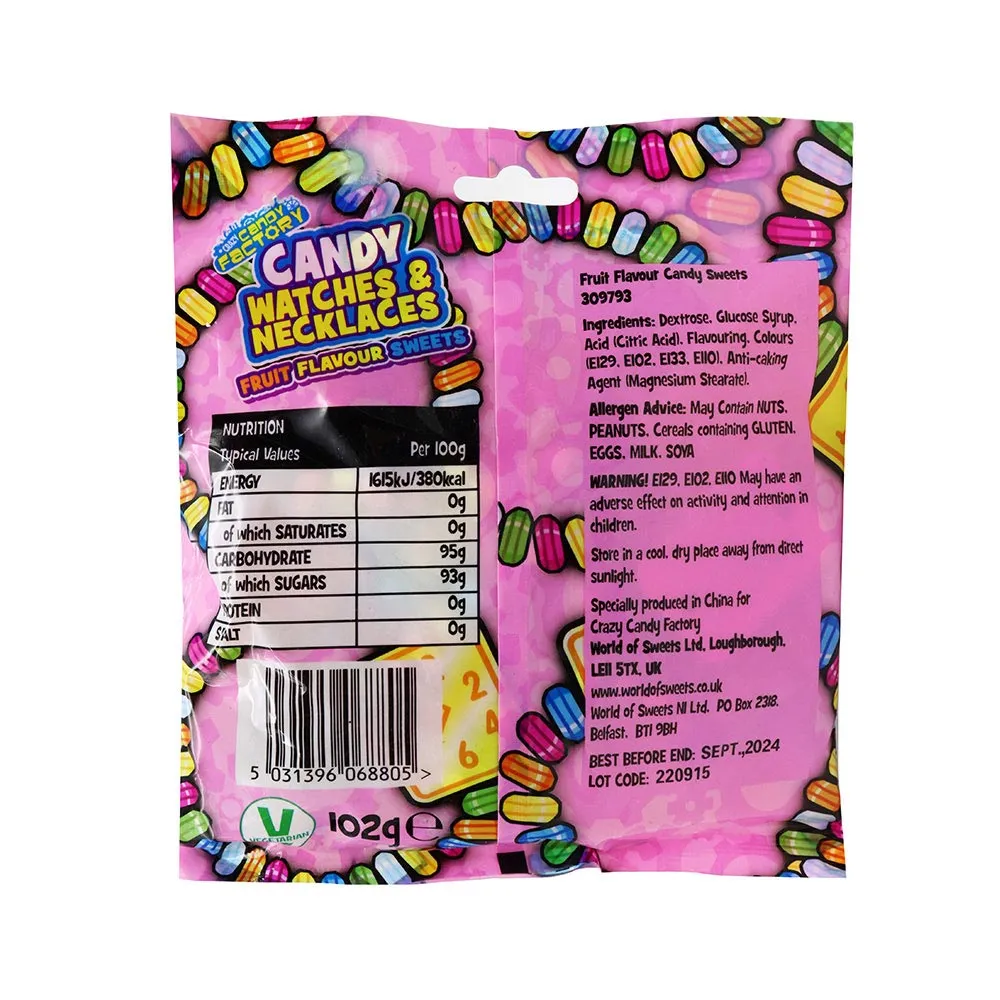 Crazy Candy Factory Candy Watches & Necklaces Bag