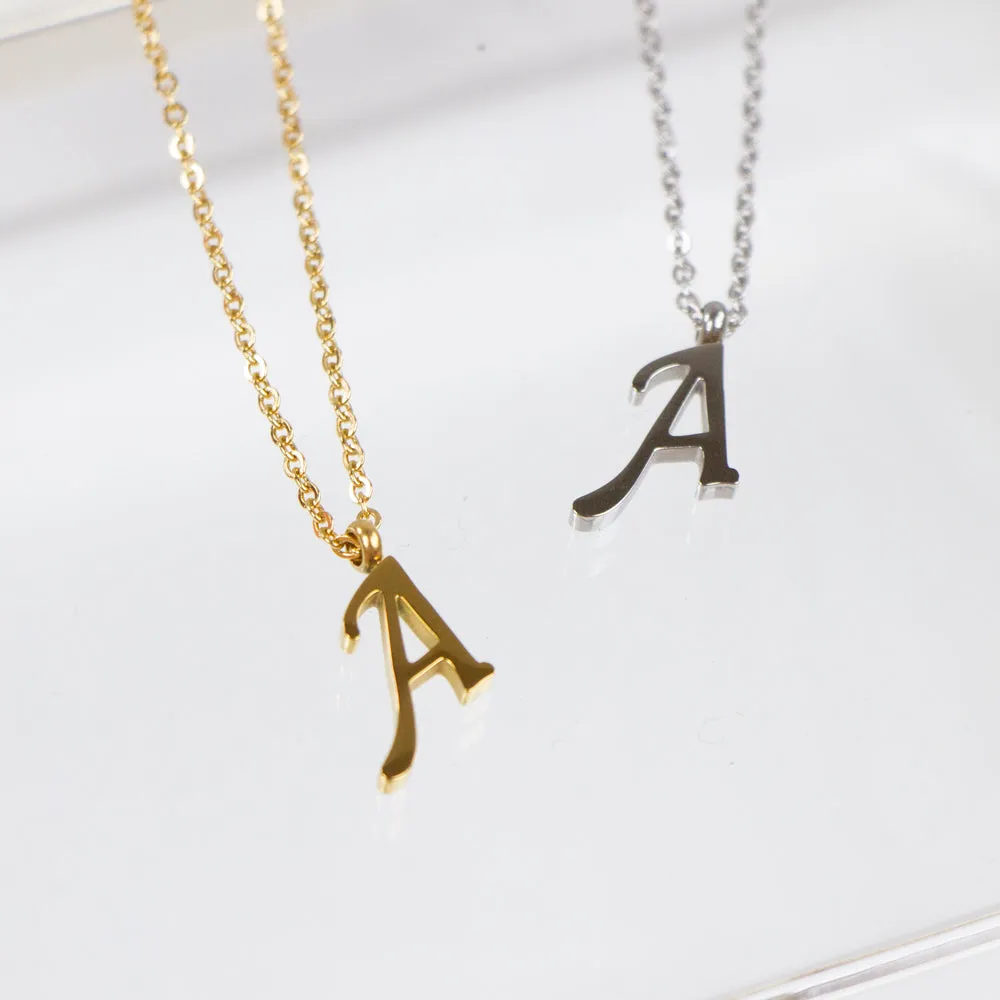 Cursif Letter Necklace