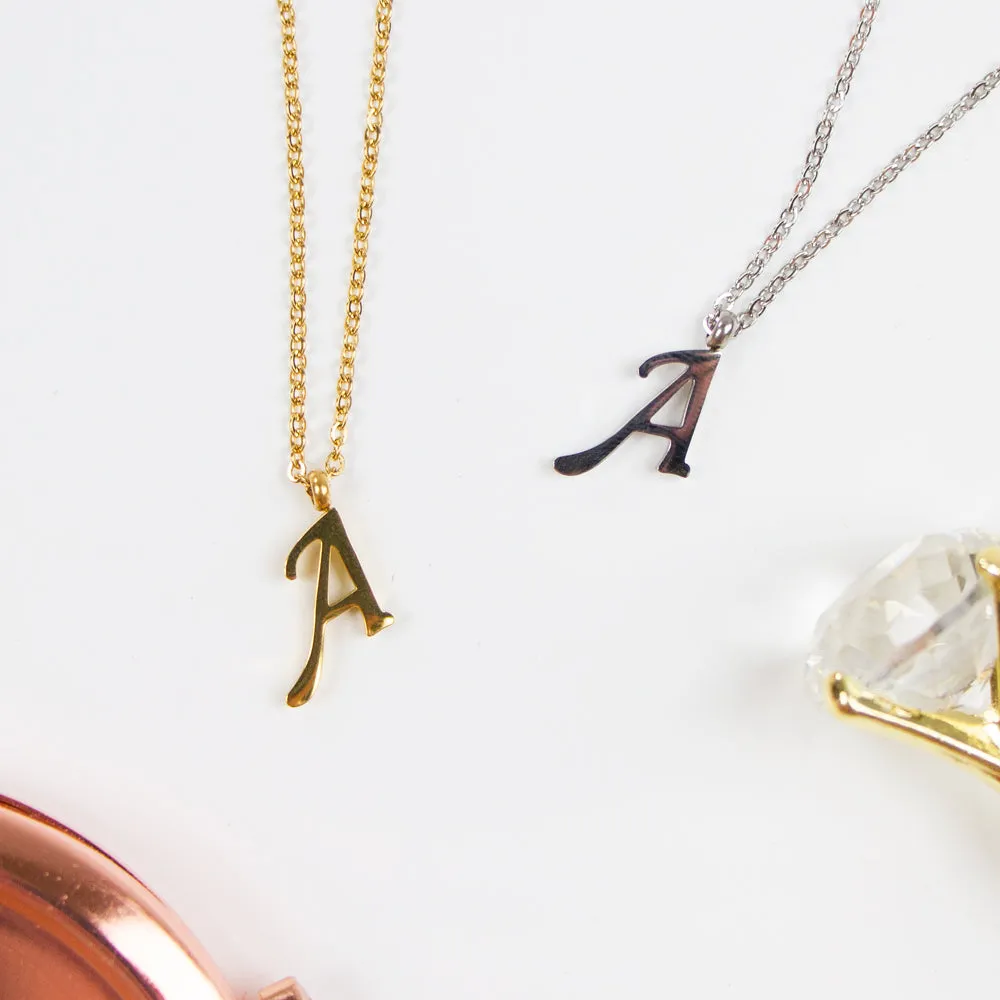 Cursif Letter Necklace