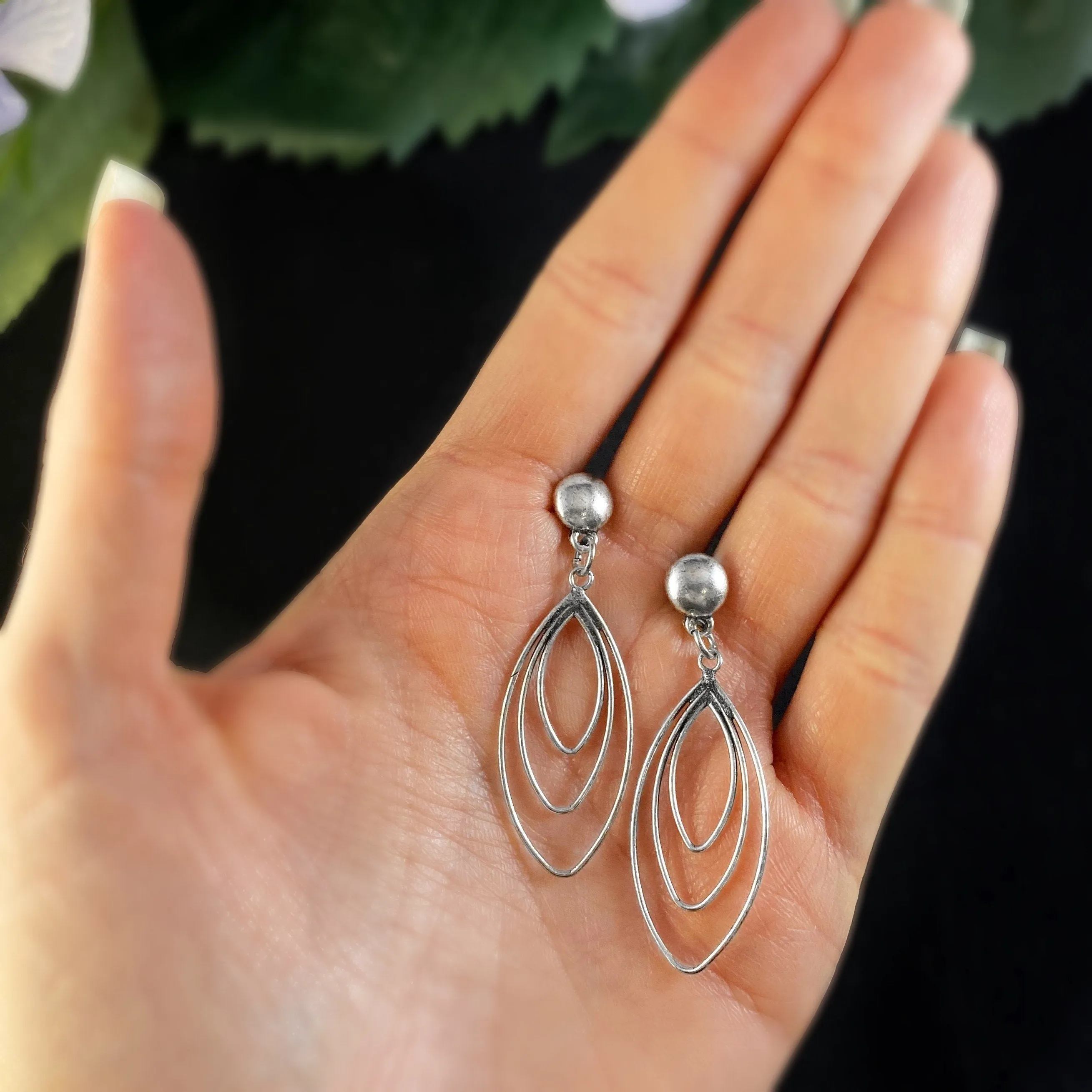 Delicate Silver Post Earrings - Handmade Nickel Free Ulla Jewelry