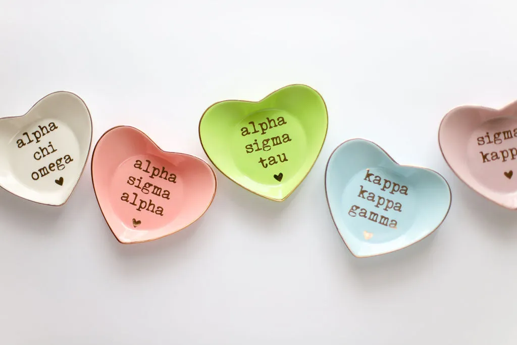 Delta Phi Epsilon Ceramic Ring Dish