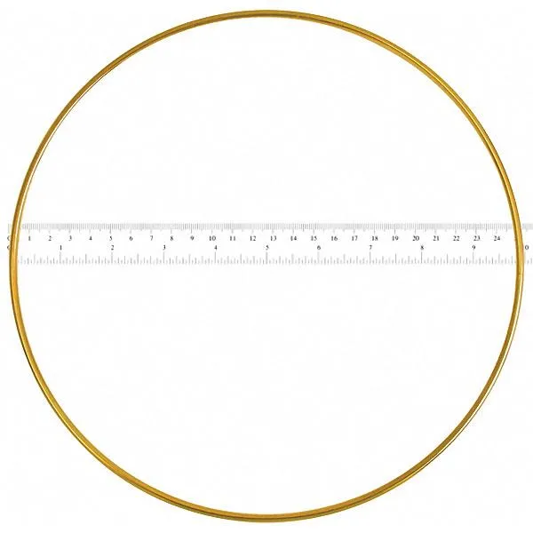 Dream Catcher Ring 10" Brass 25/pk