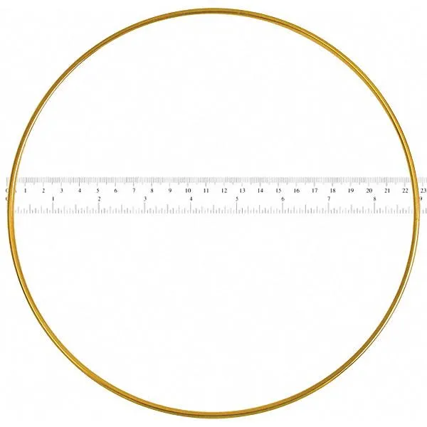 Dream Catcher Ring 9" Brass 25/pk