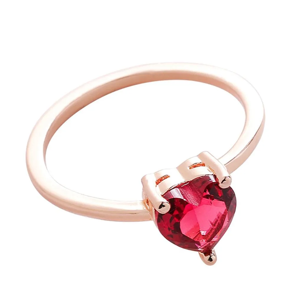 Elegant Micro-Inlaid Flower Crystal Rings