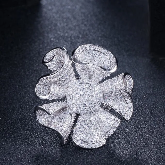 Elegant Women Big Statement Finger Rings