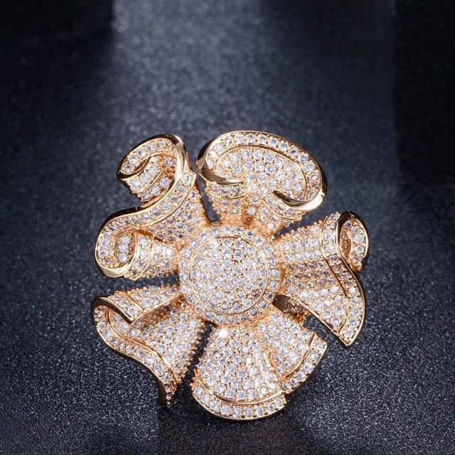 Elegant Women Big Statement Finger Rings