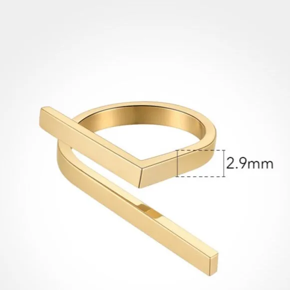 Enya Golden Geometry Gold Rings - 3 Styles