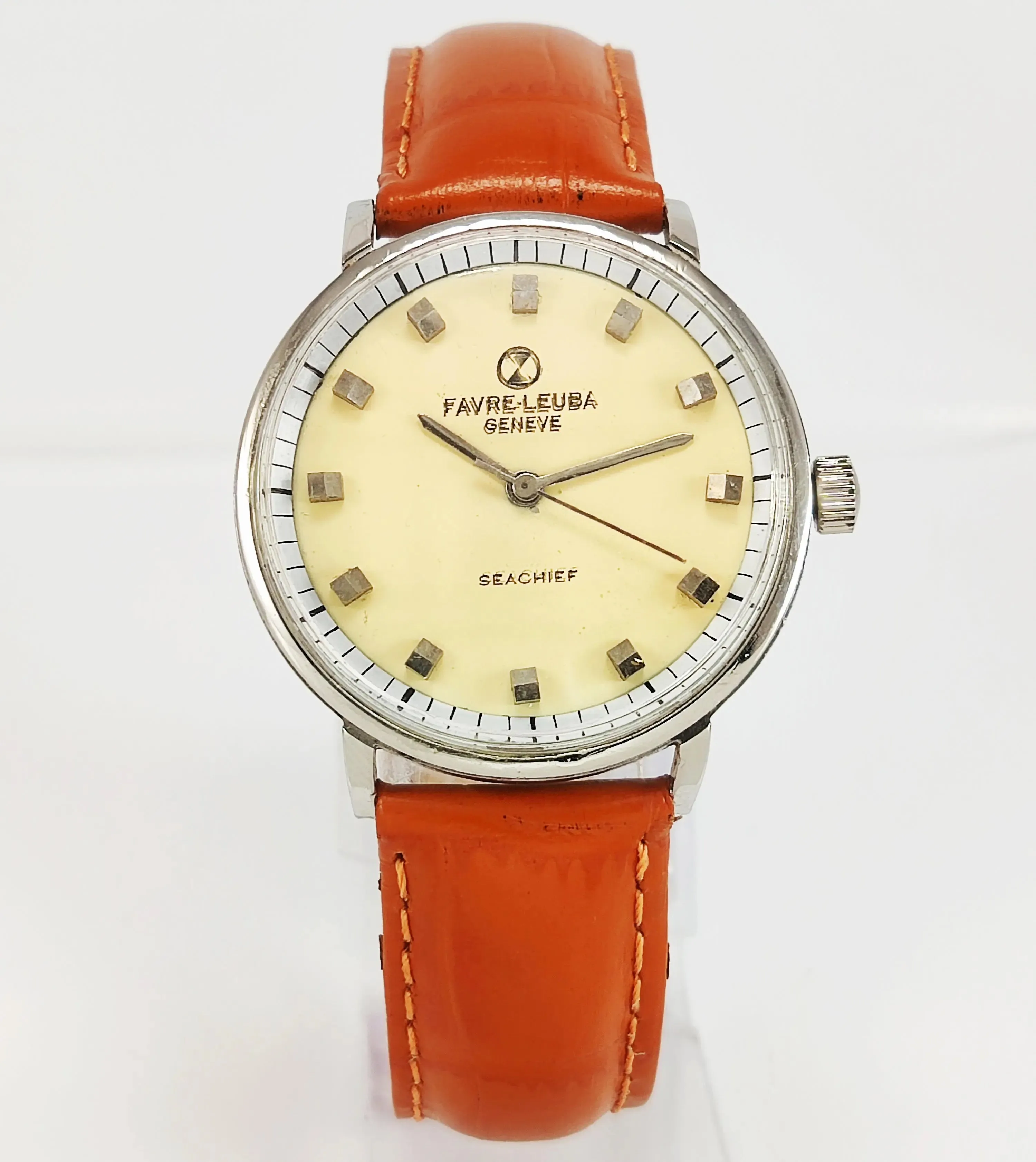Favre Leuba 253  Cream Dial 17 Jewels HandWinding Men's Watch