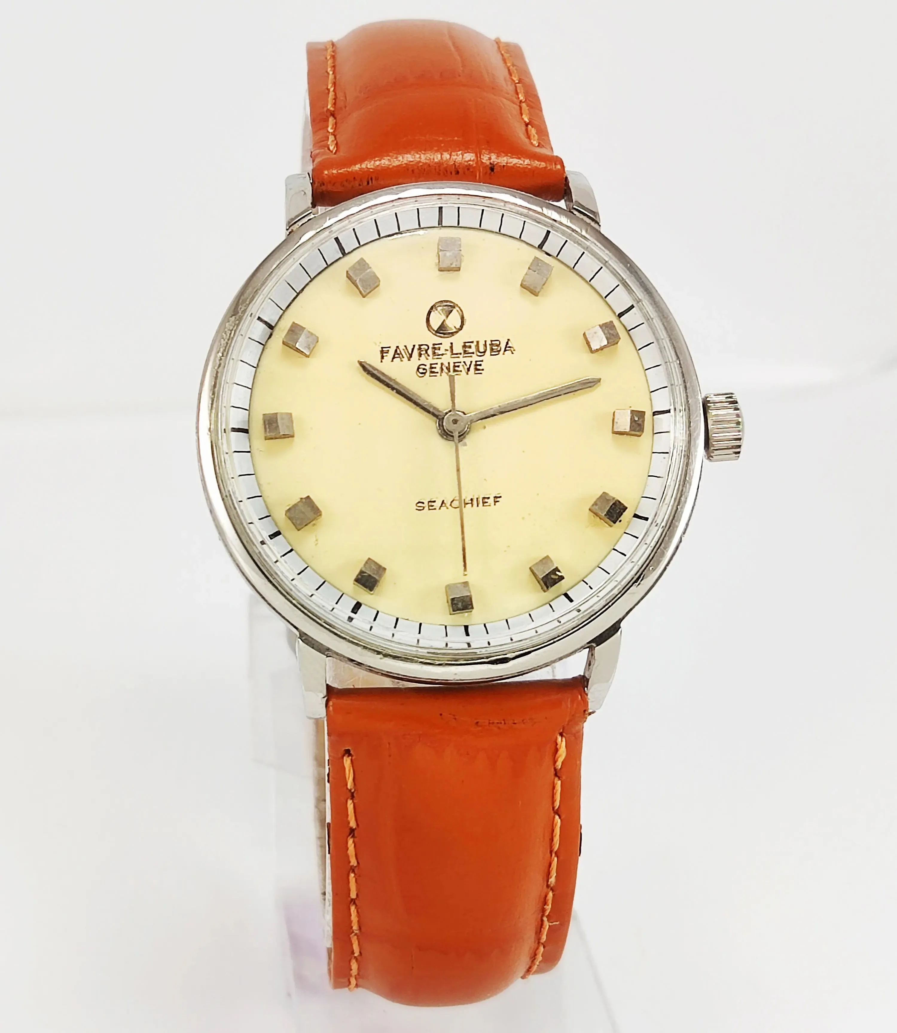 Favre Leuba 253  Cream Dial 17 Jewels HandWinding Men's Watch
