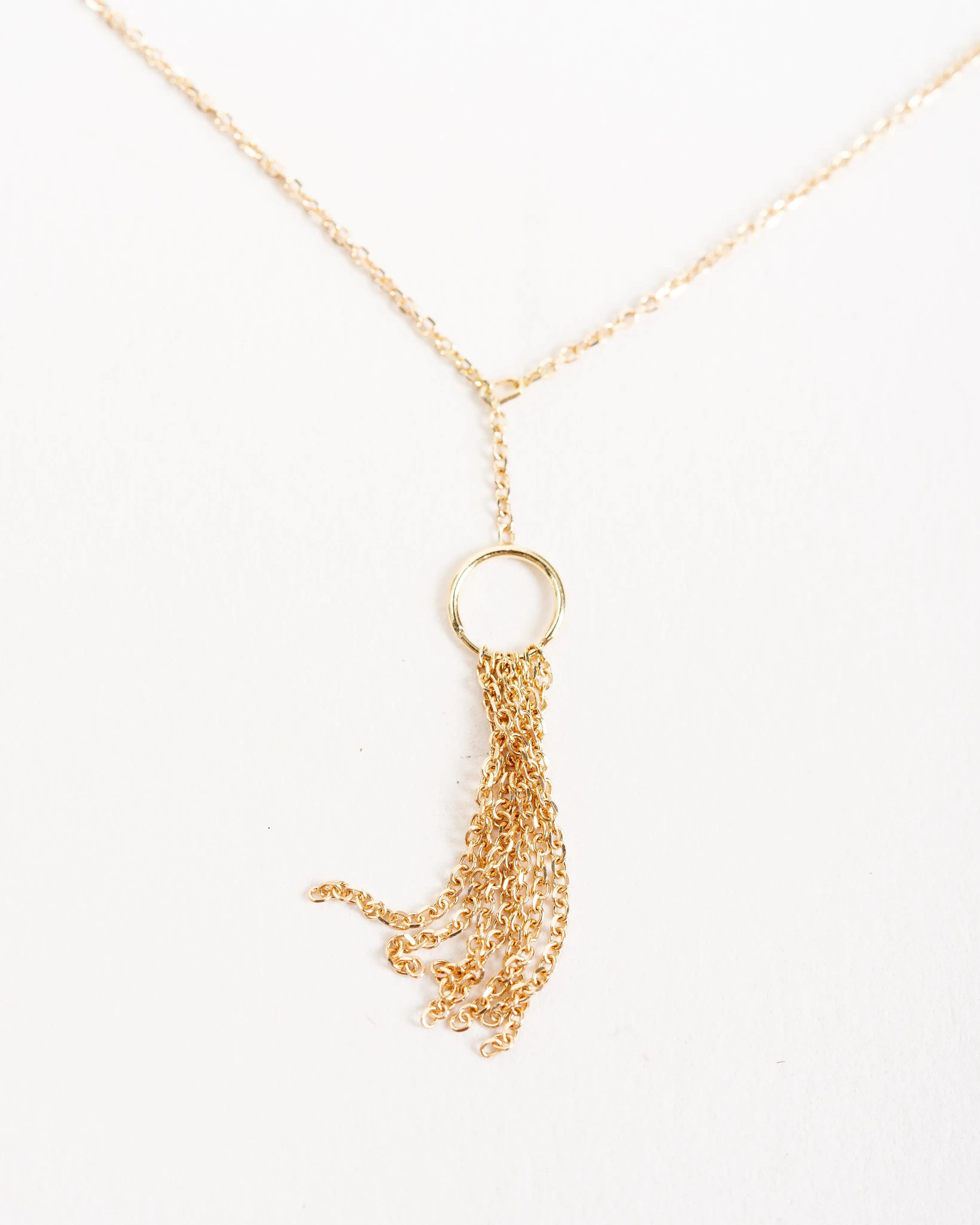 gold drop necklace