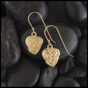 Gold Maggie's Heart Earrings