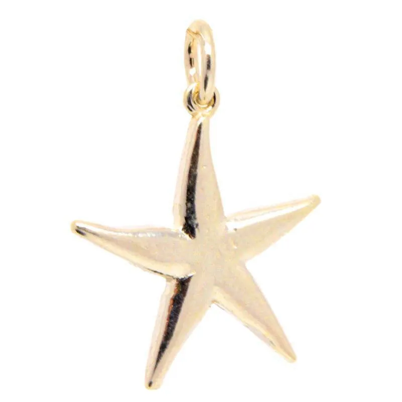 Gold Starfish Charm
