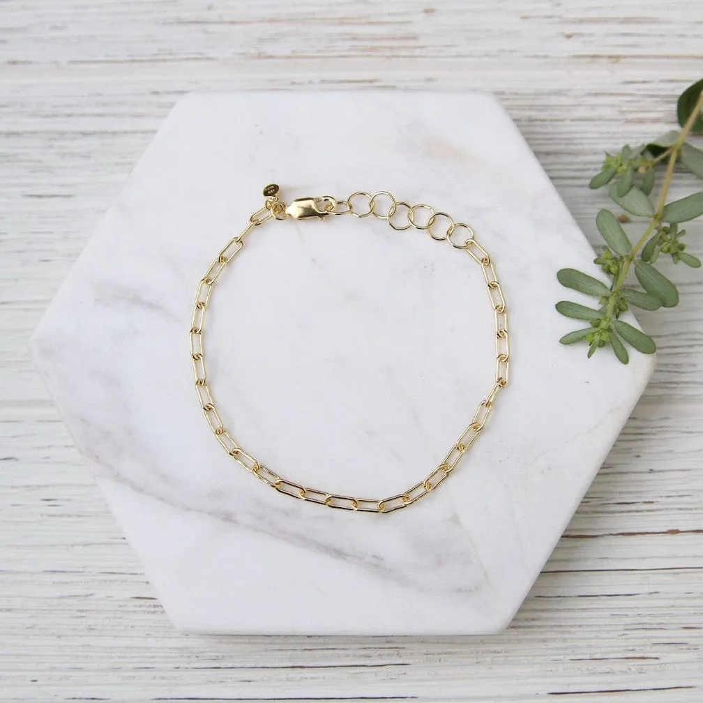 Gold Vermeil Parallel Chain Bracelet