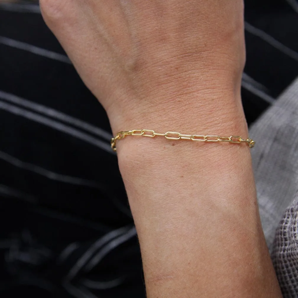 Gold Vermeil Parallel Chain Bracelet
