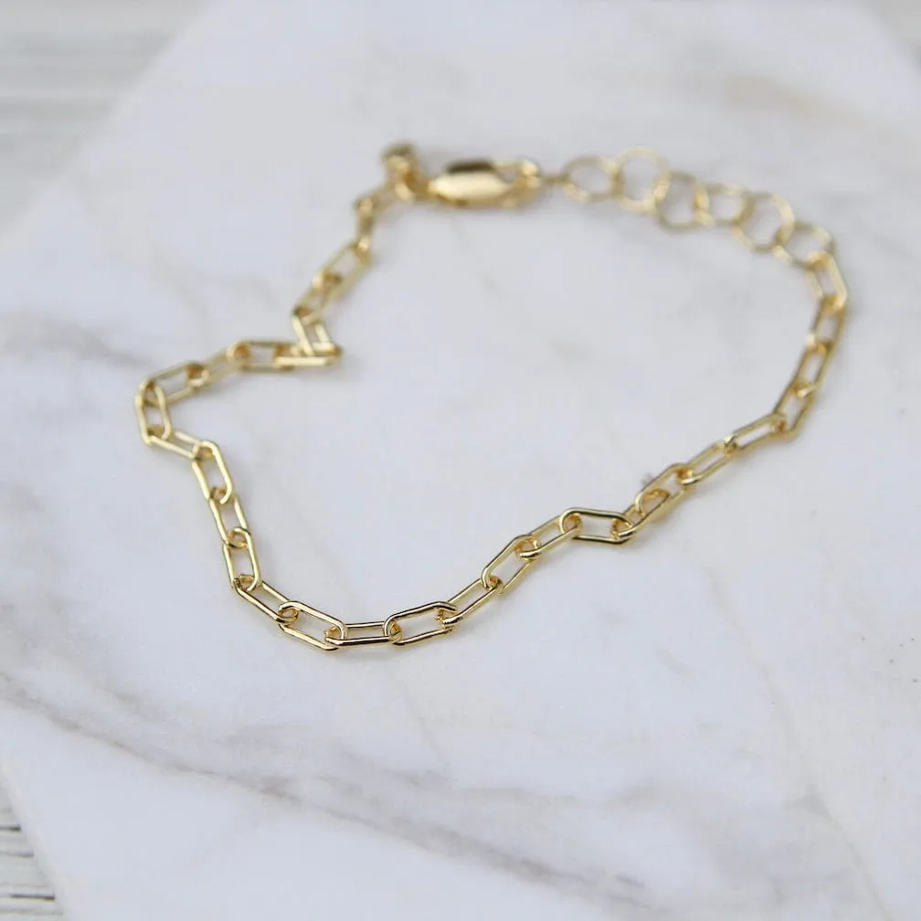 Gold Vermeil Parallel Chain Bracelet