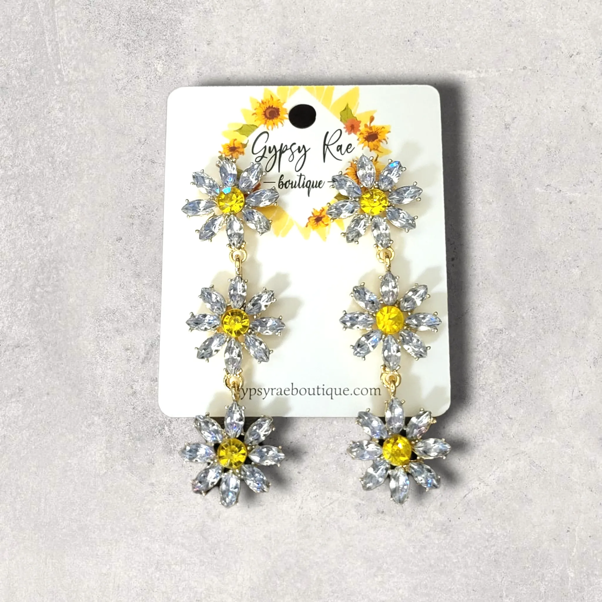 Golden Daisy Earrings