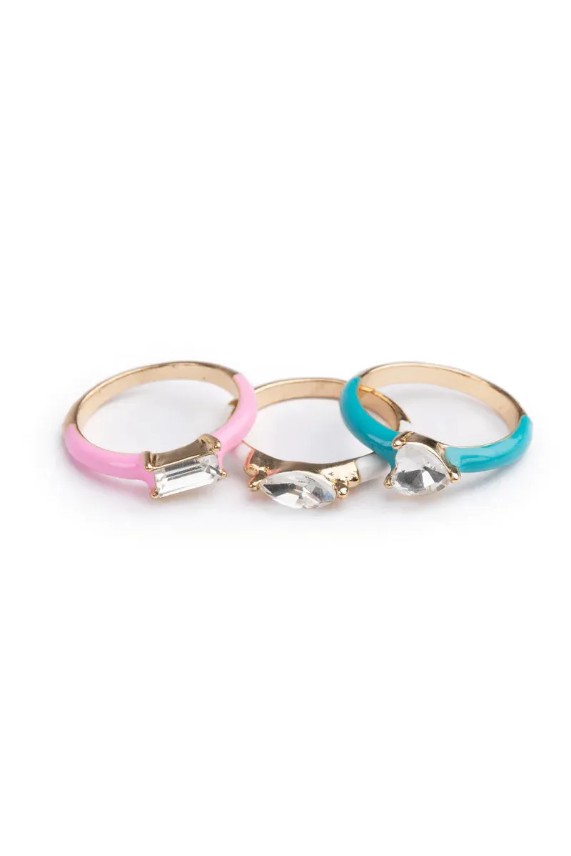 Great Pretenders Rings - Boutique Chic Crystal Cool