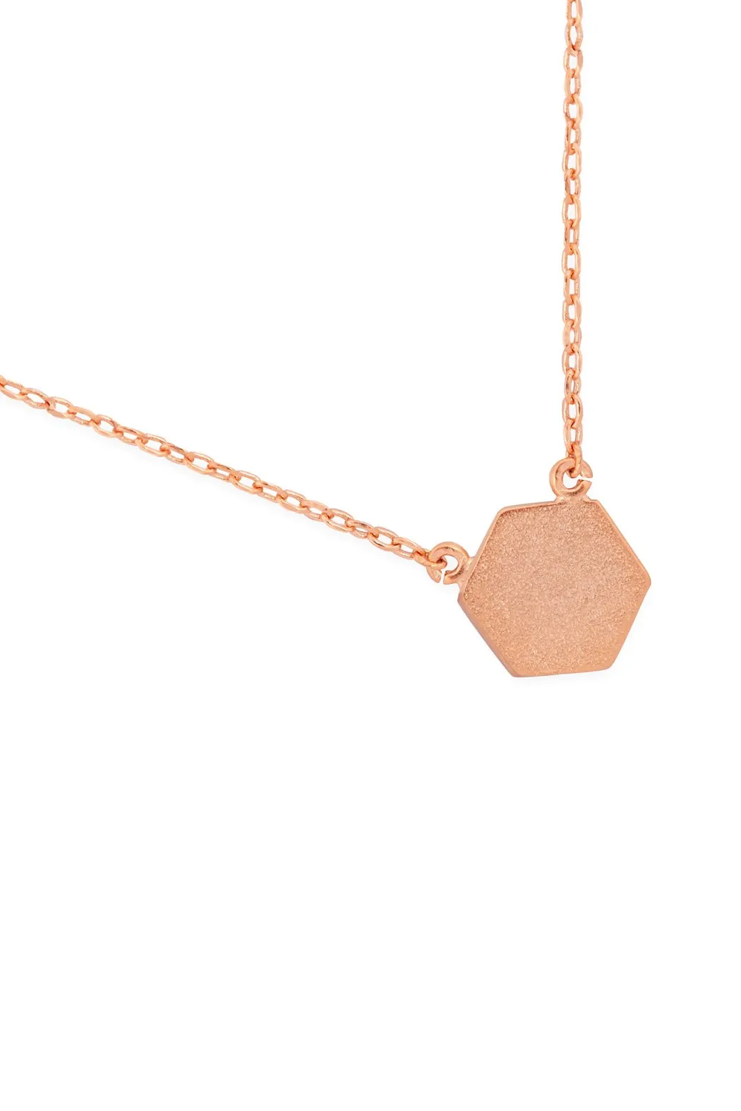 Hdnc2n479 - Hexagon Pendant Necklace