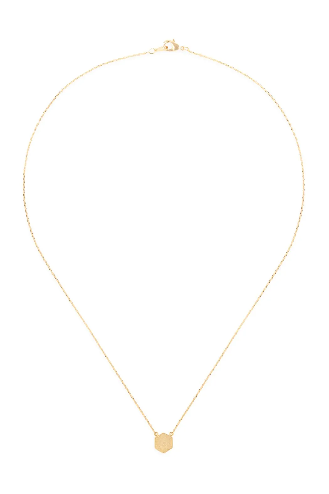 Hdnc2n479 - Hexagon Pendant Necklace