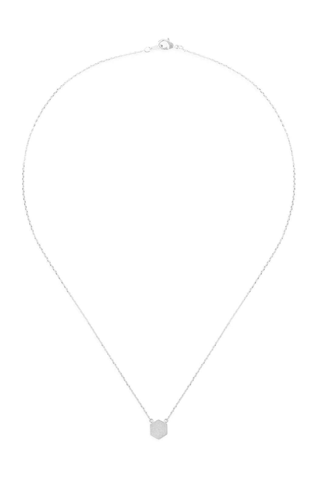 Hdnc2n479 - Hexagon Pendant Necklace