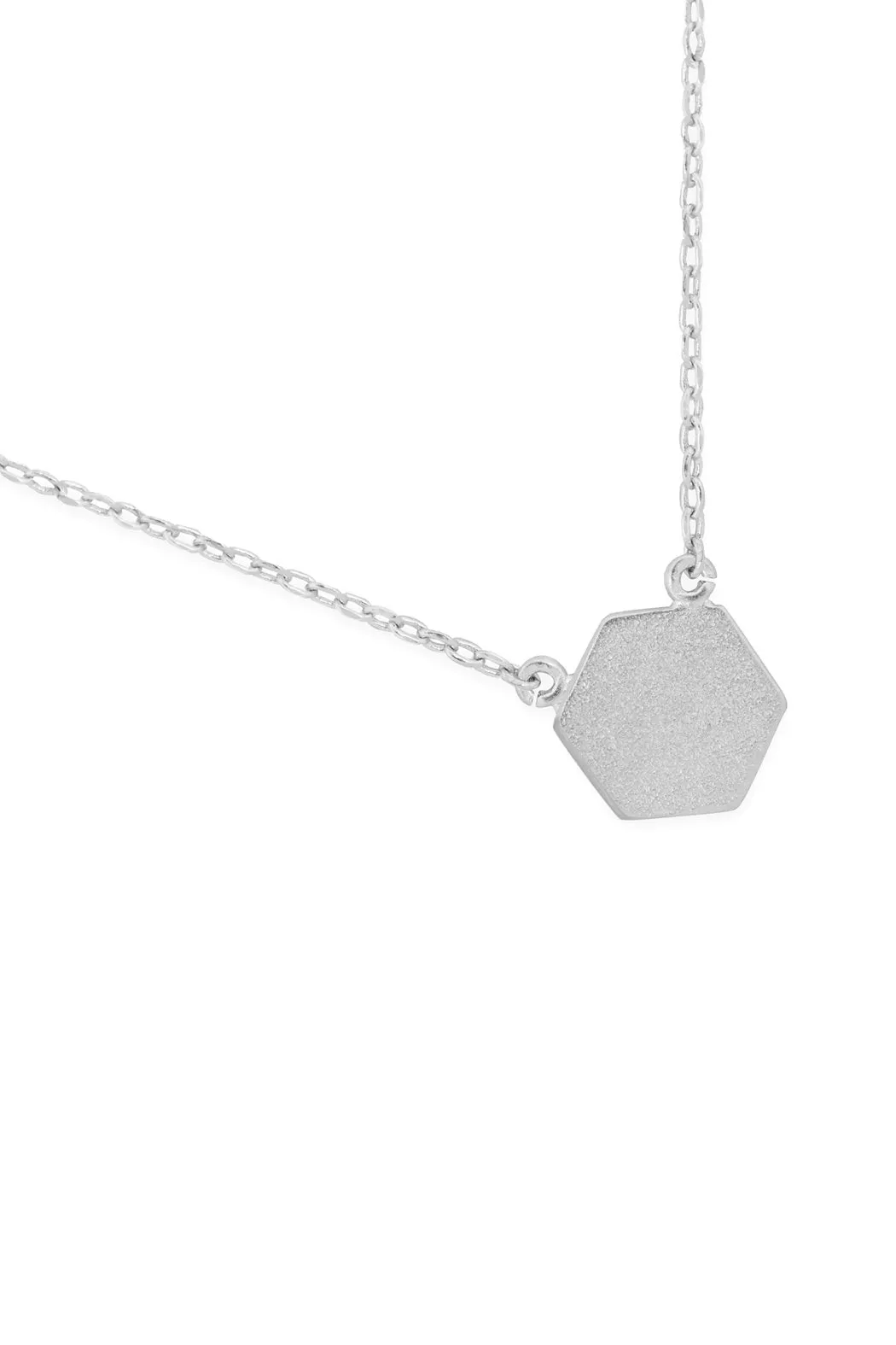 Hdnc2n479 - Hexagon Pendant Necklace