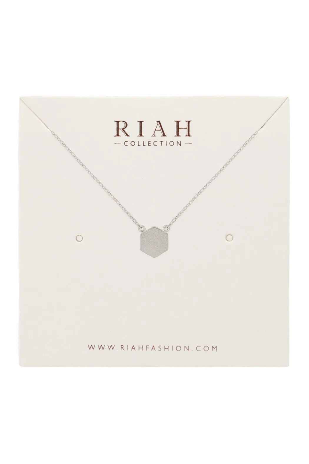 Hdnc2n479 - Hexagon Pendant Necklace
