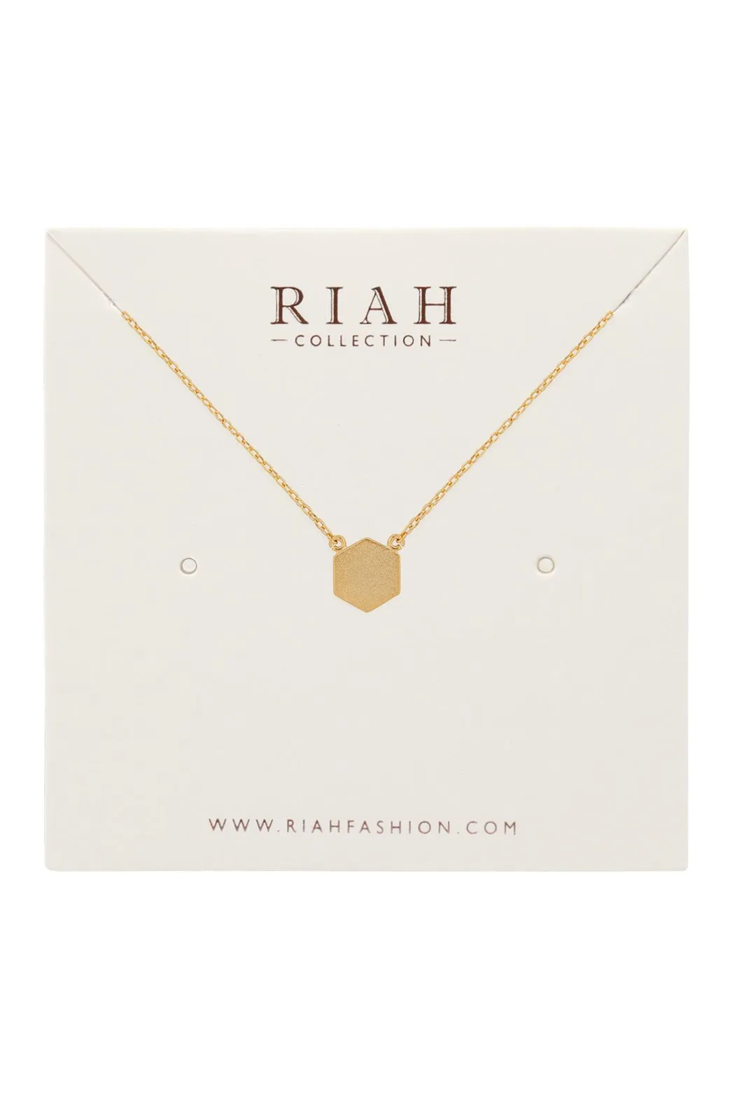 Hdnc2n479 - Hexagon Pendant Necklace