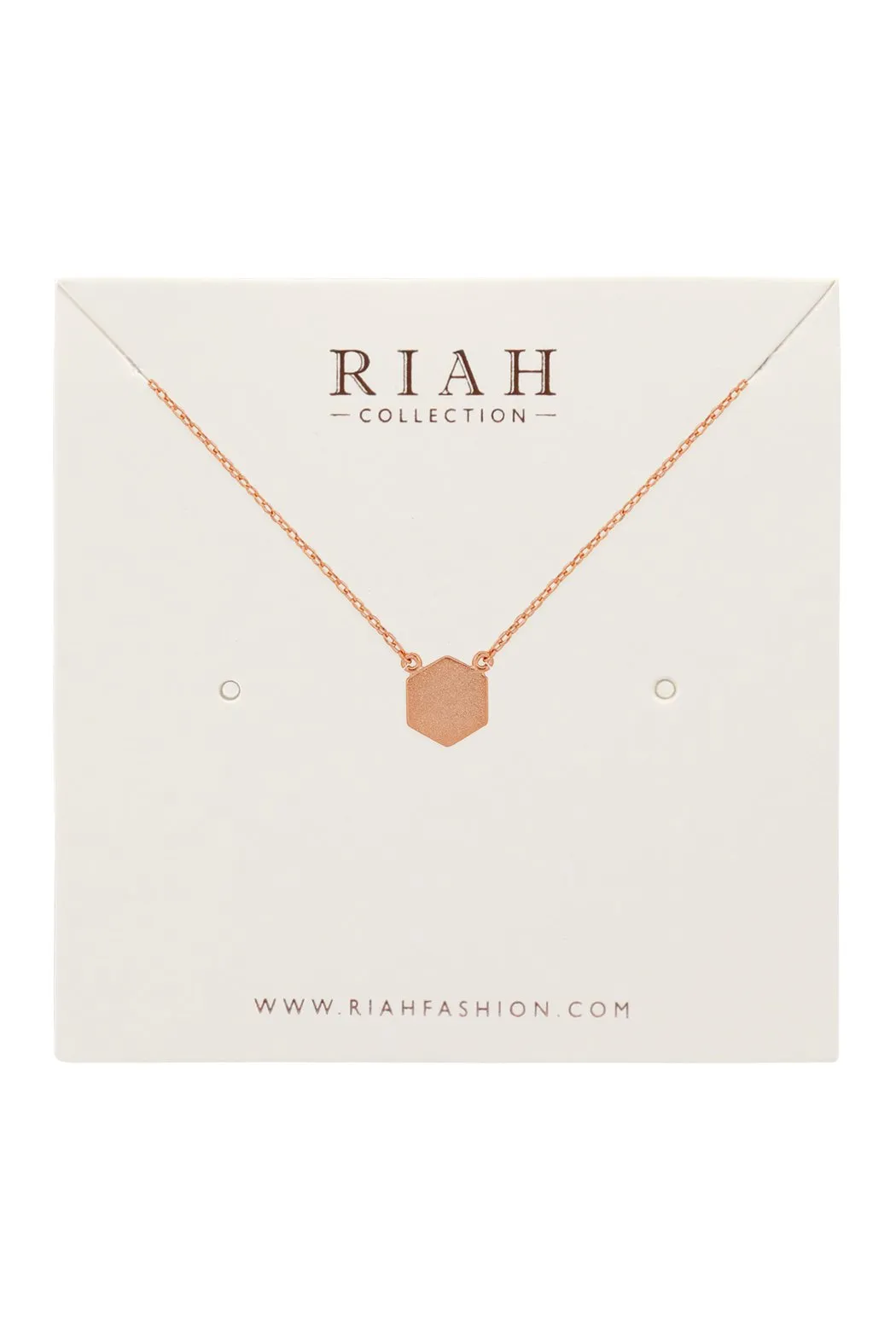 Hdnc2n479 - Hexagon Pendant Necklace