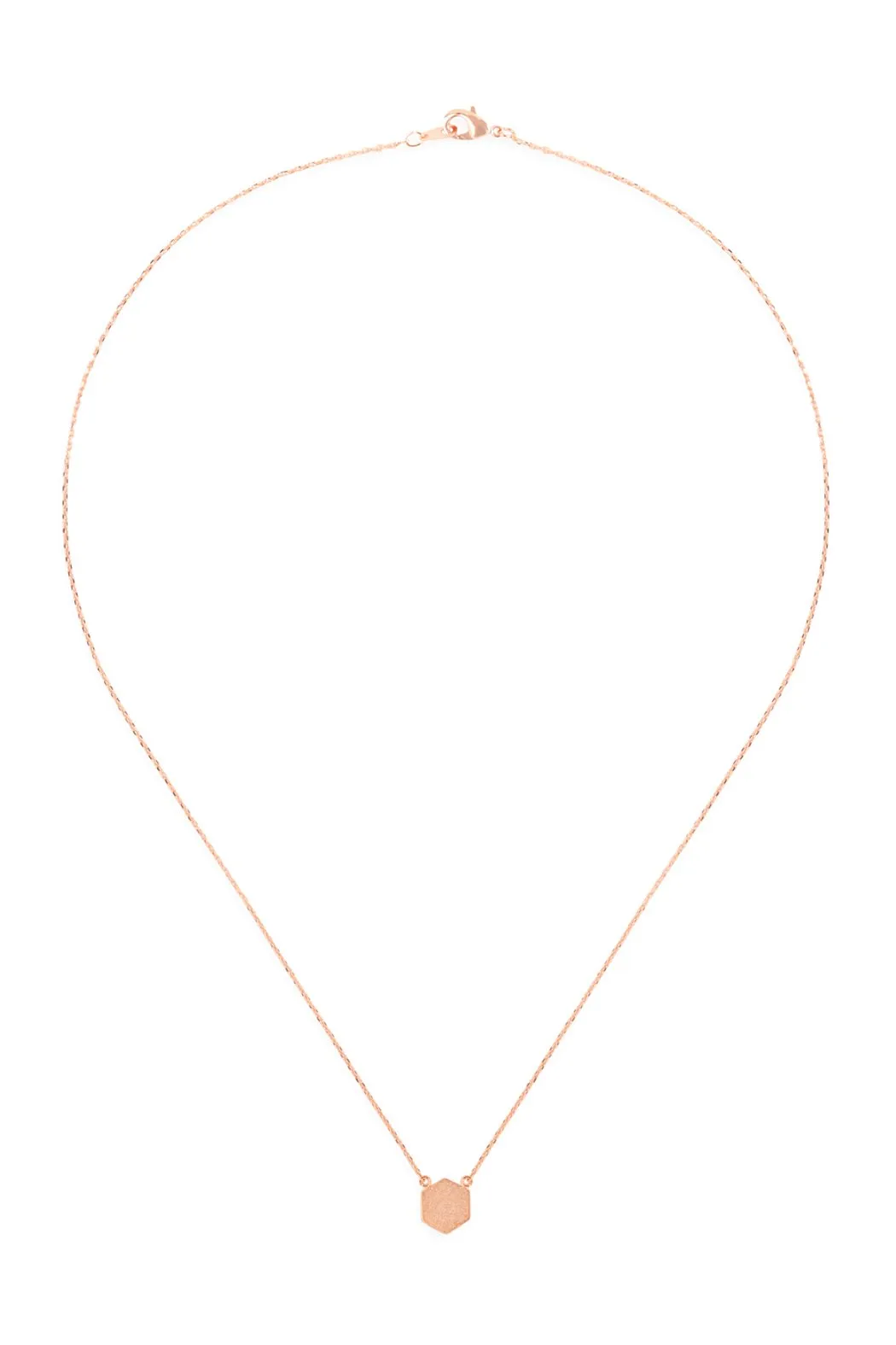 Hdnc2n479 - Hexagon Pendant Necklace