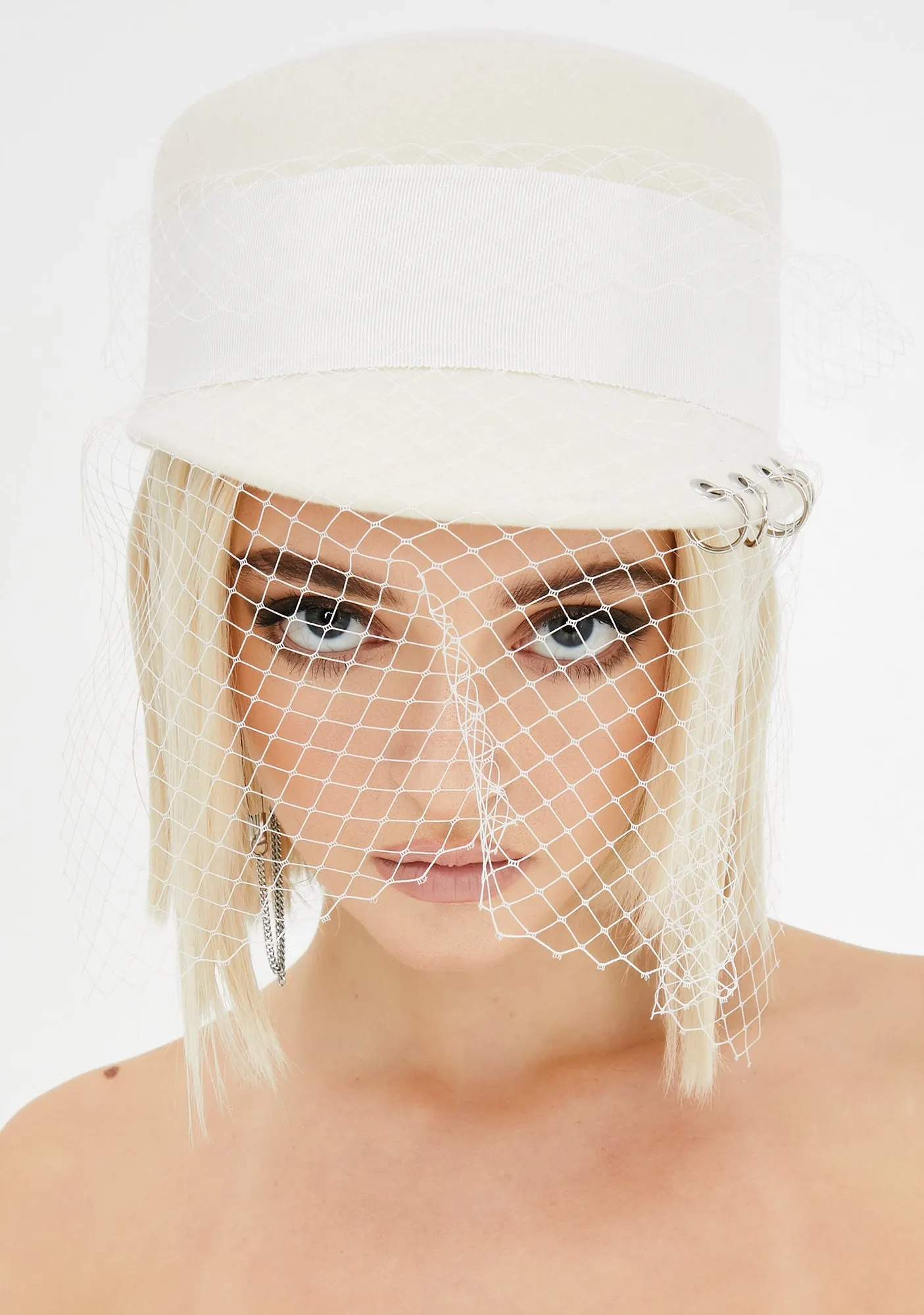 Holy Devious Damsel Veiled Hat