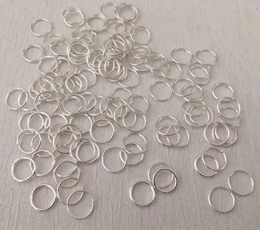 Jump Ring Bright Silver 15GM Various Sizes