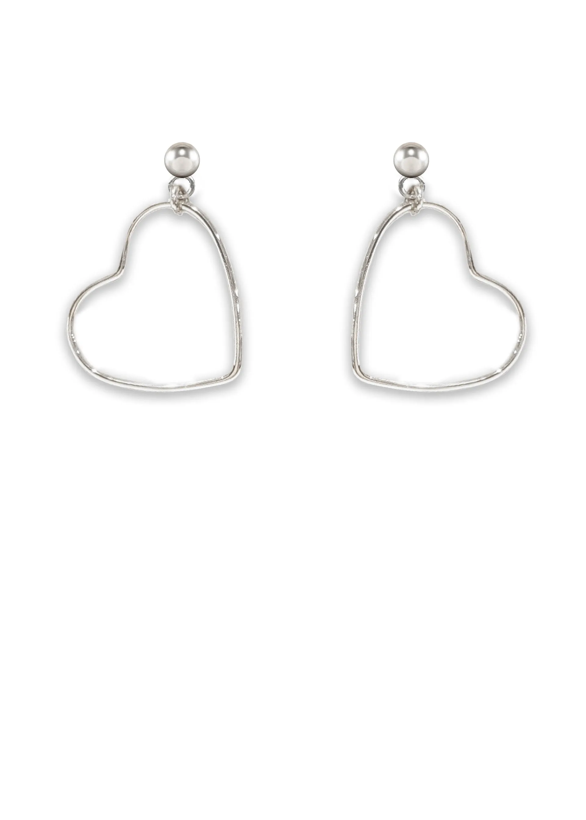 Kim Heart Stud Earrings