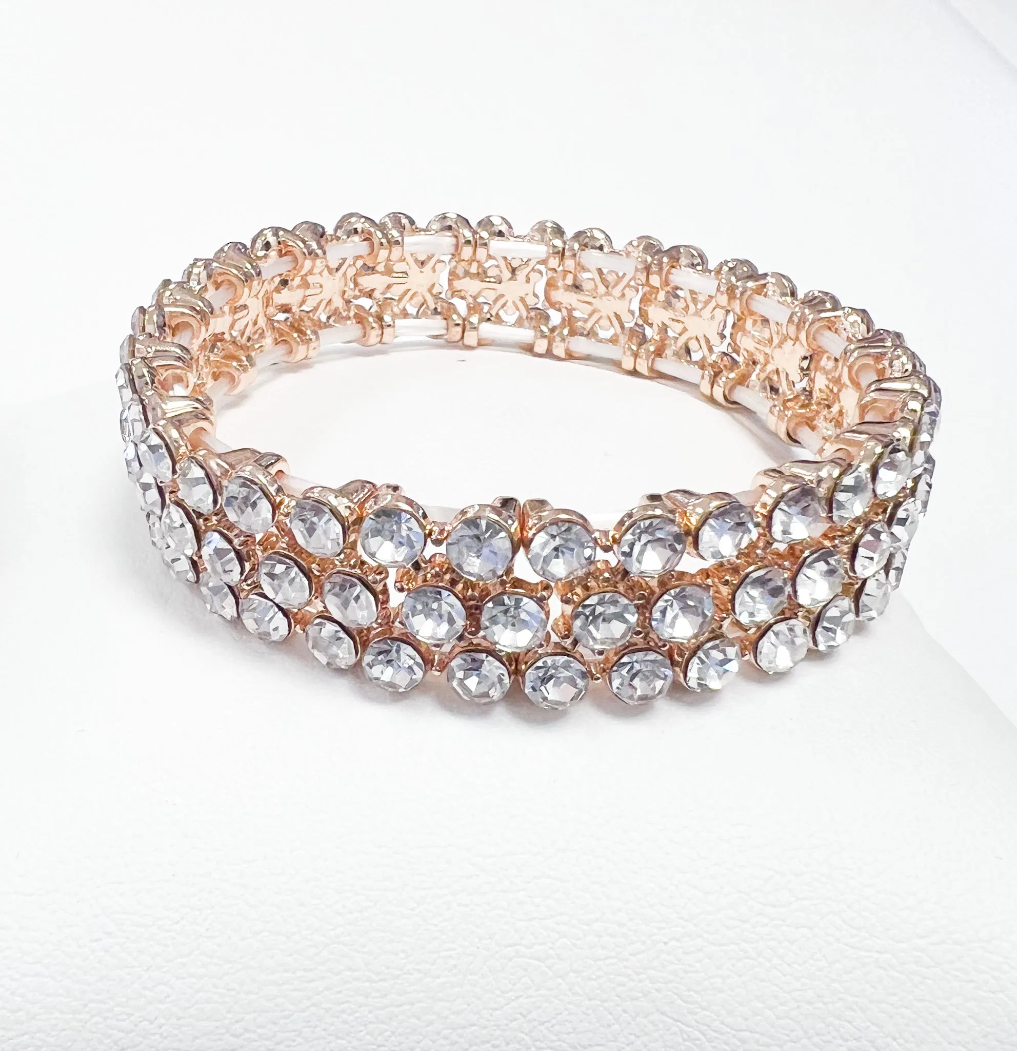 Margot - Elasticized Rhinestone Bracelet