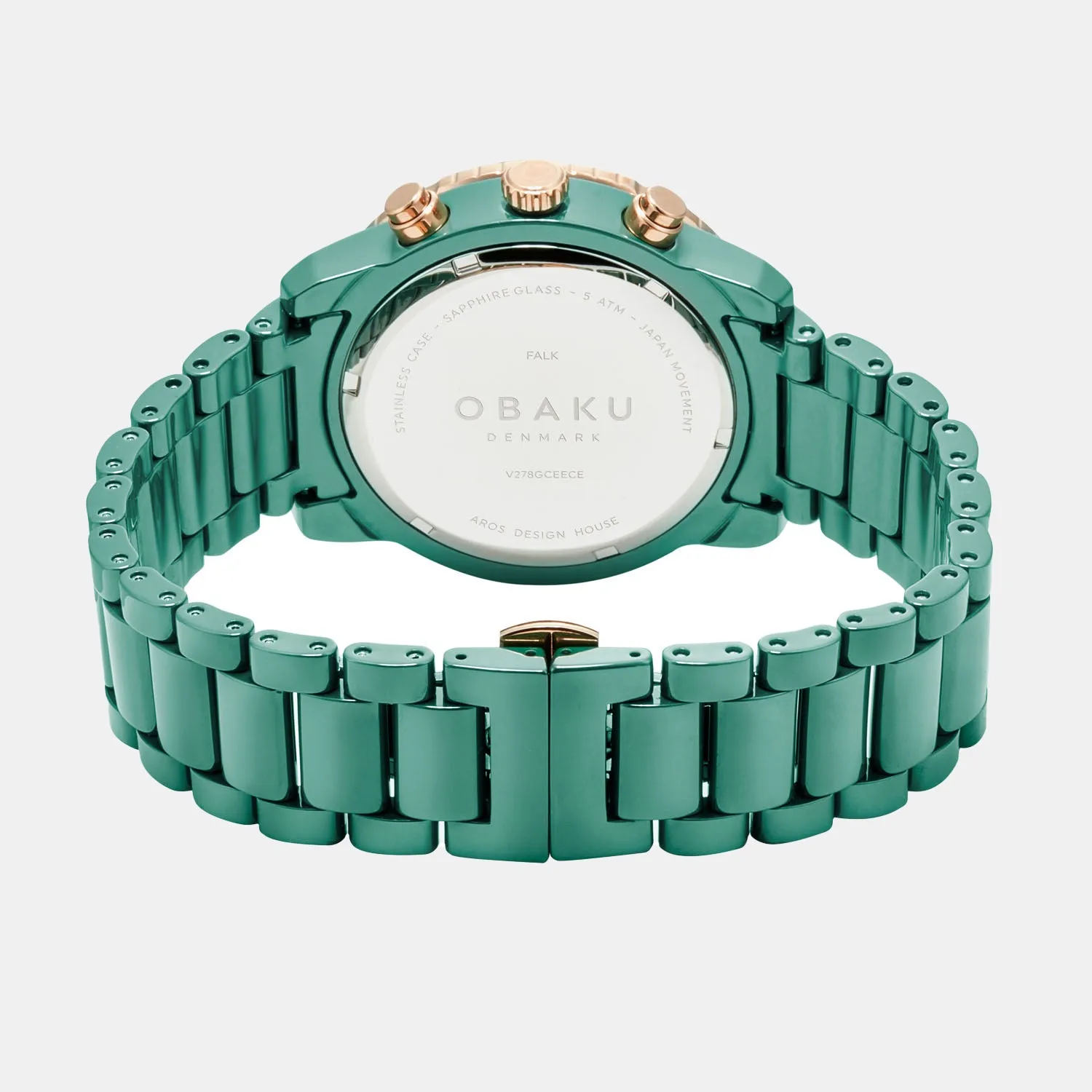 Men Quartz Chronograph Green Ceramic Watch V278GCEECE