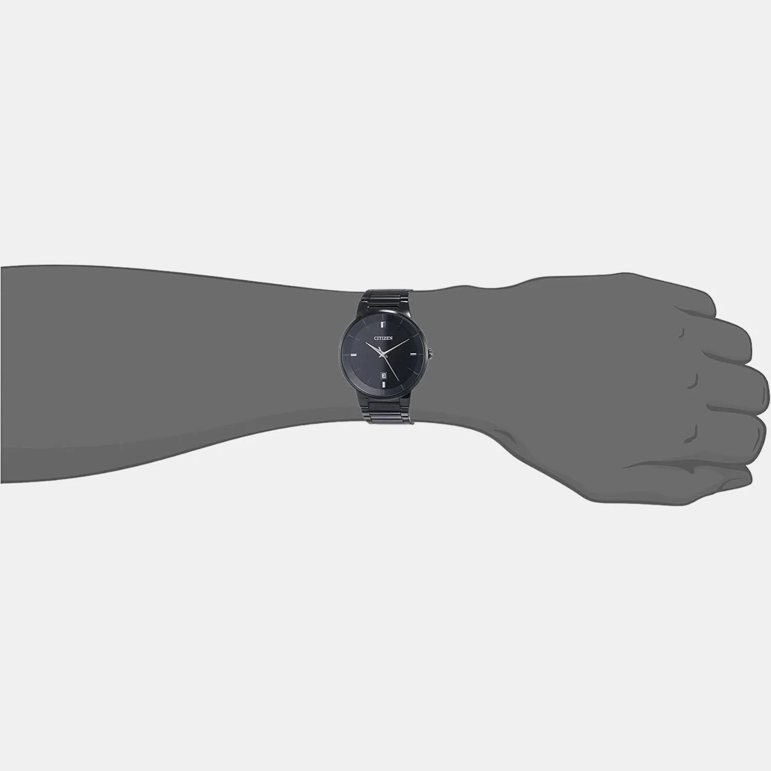 Men's Black Analog Stainless Steel Watch BI5017-50E
