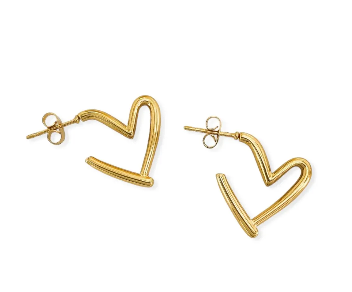 Mini Romance Heart Earrings